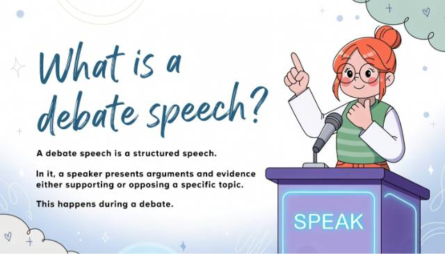 What is debate speech?