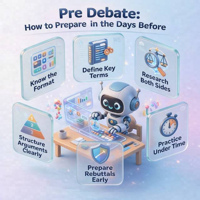 Pre debate tips