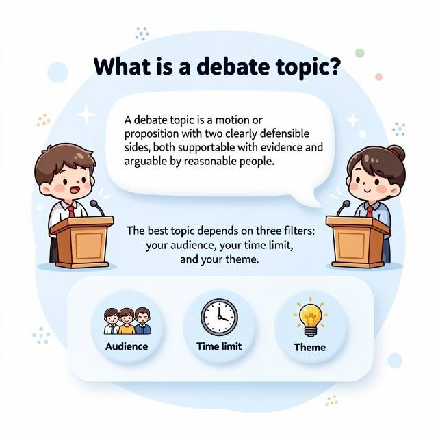 What is a debate topic?