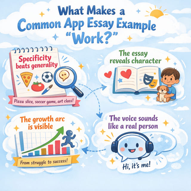 What makes a common app essay example work