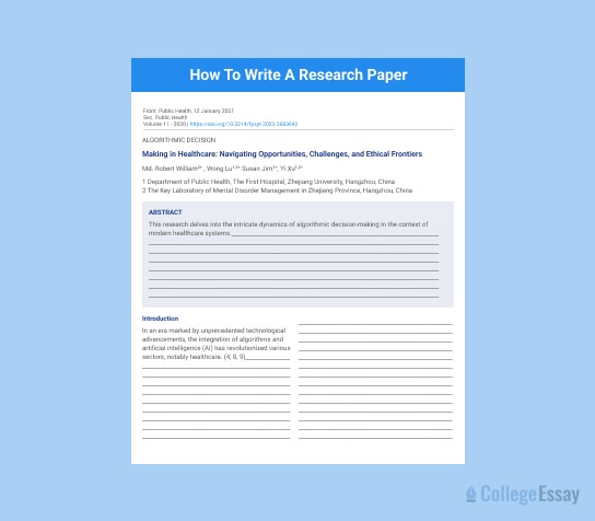 How To Write An Abstract For A Research Paper