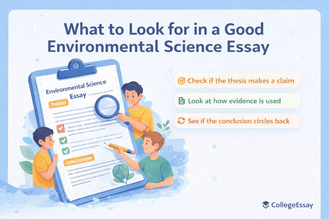 What you should see in an environmental science essay example.