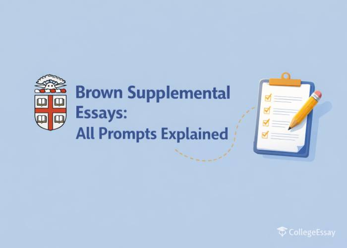 Brown supplemental essays