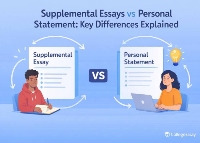 supplemental essays vs personal statement
