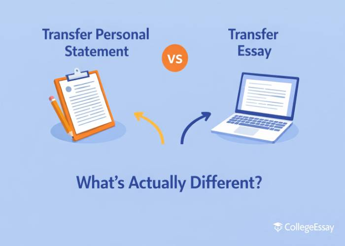 transfer personal statement vs transfer essay