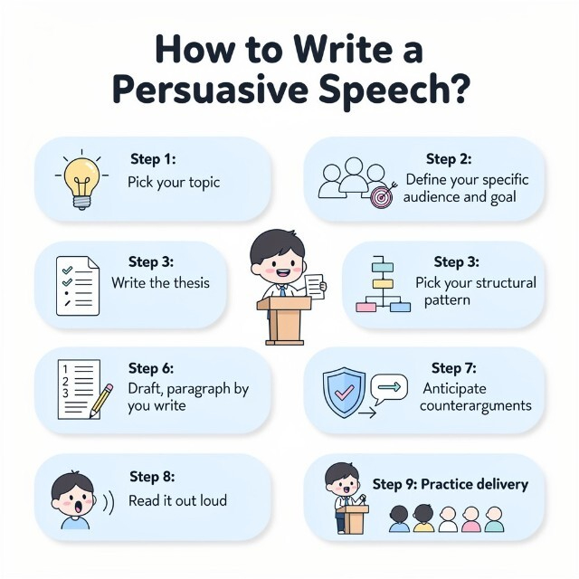 how to write persuasive speech?
