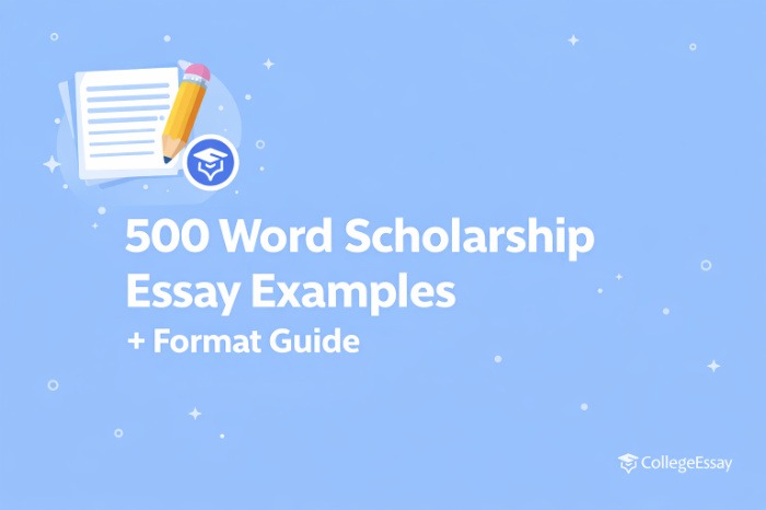 500-word scholarship essay examples