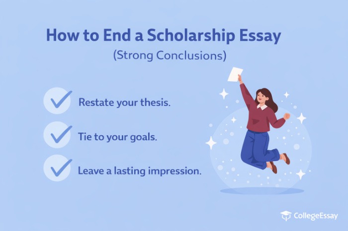 How to End a Scholarship Essay