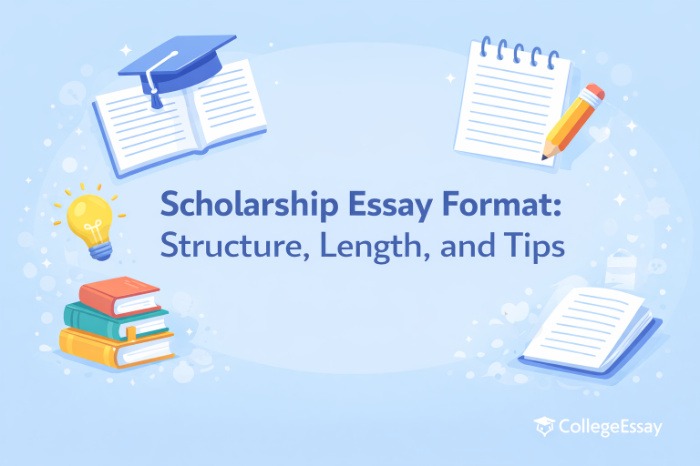 scholarship essay format